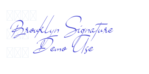 Brouklyn Signature Demo Use-font-download