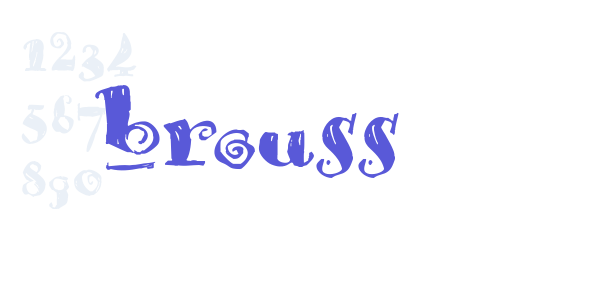 Brouss font