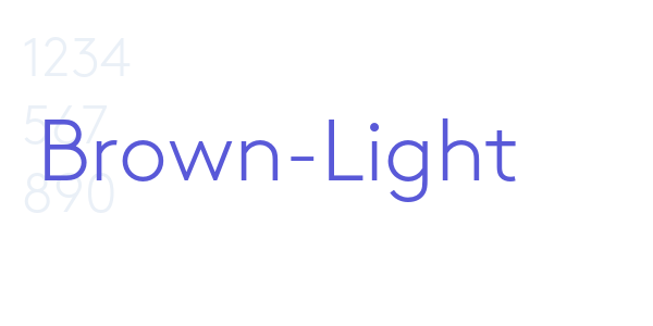 Brown-Light font free