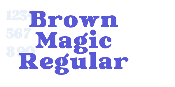 Brown Magic Regular font free