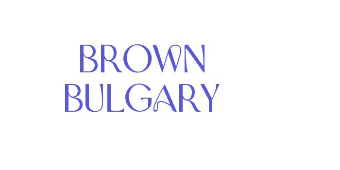 Brown Bulgary Font Download