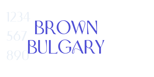 Brown Bulgary-font-download