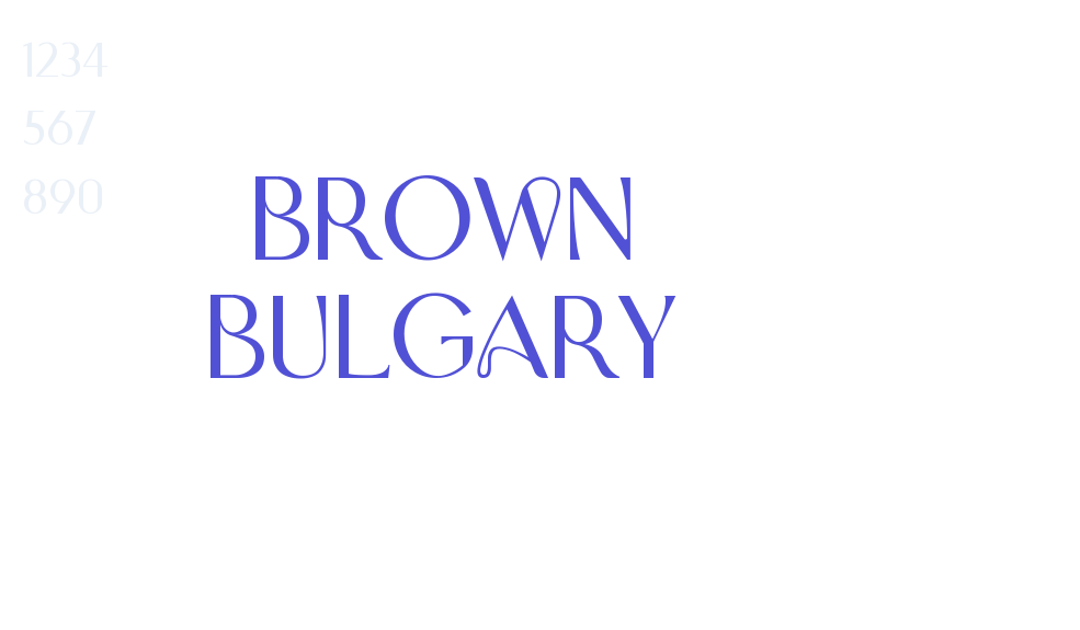 Brown Bulgary-font-download