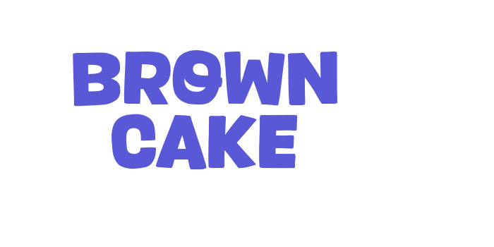 Brown Cake Font