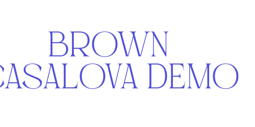 Brown Casalova_Demo-font-download