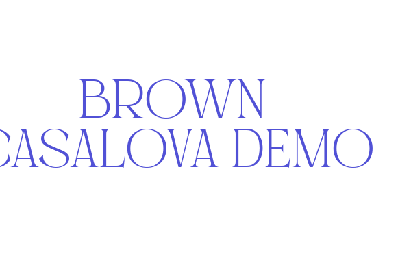 Brown Casalova_Demo