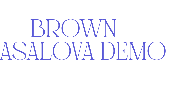 Brown Casalova_Demo Font