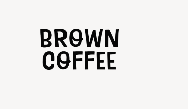 Brown Coffee Font