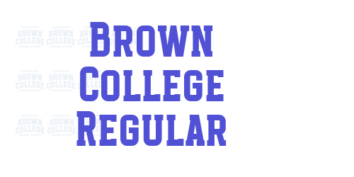 Brown College Regular-font-download