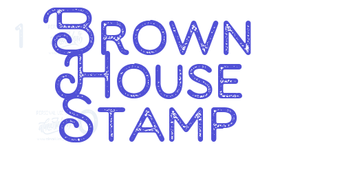 Brown House Stamp-font-download