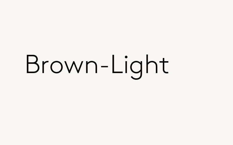 Brown-Light Font