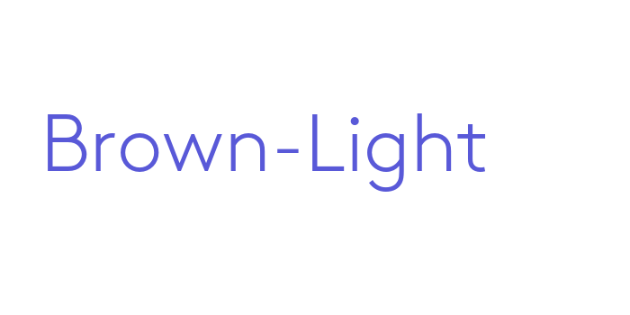 Brown-Light Font Download