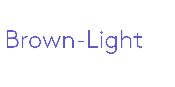 Brown-Light Font