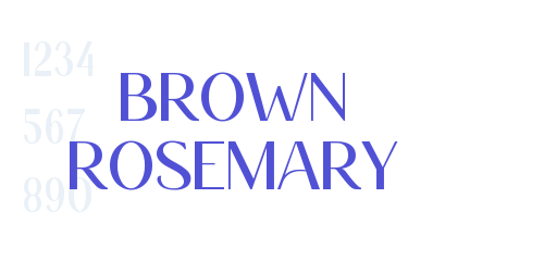 Brown Rosemary-font-download