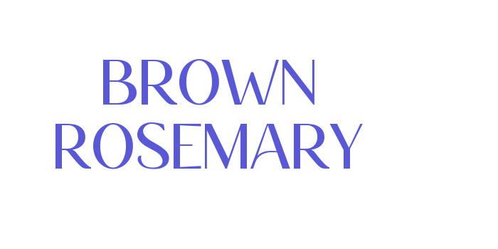 Brown Rosemary Font