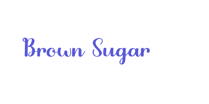 Brown Sugar Font Download