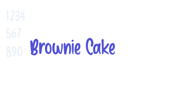 Brownie Cake font download