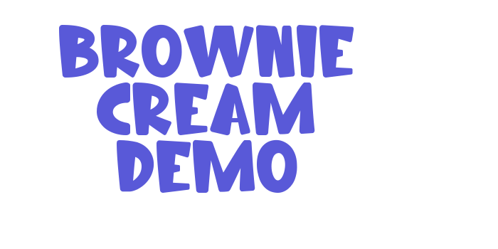 Brownie Cream Demo Font Download