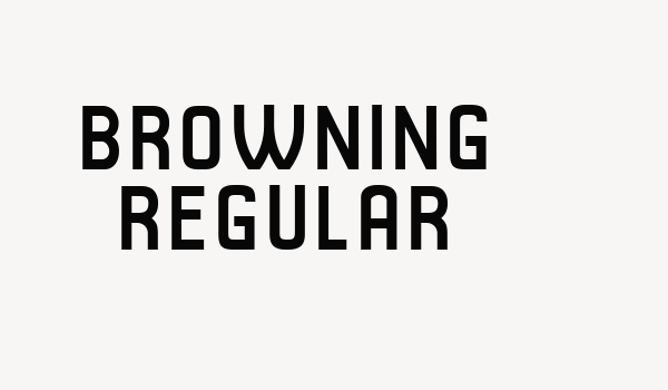 Browning Regular Font