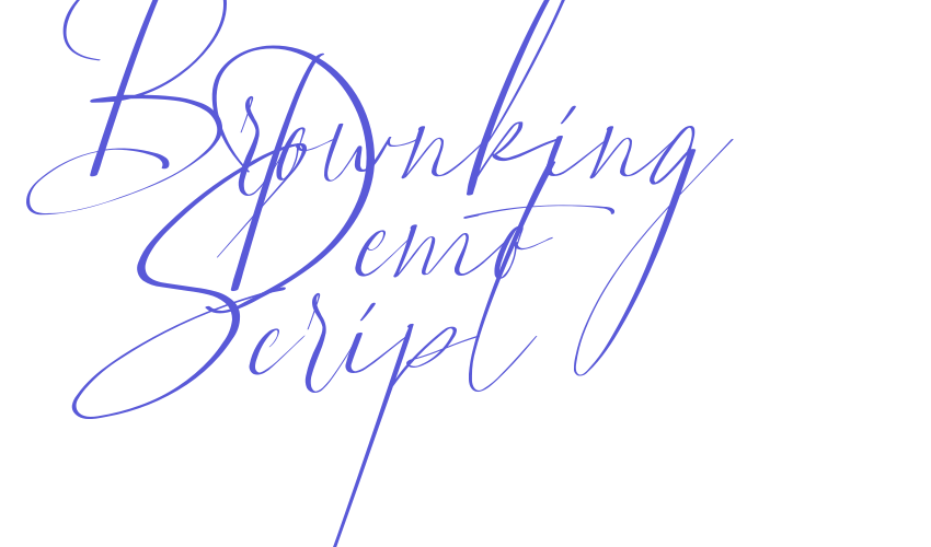 Brownking Demo Script Font