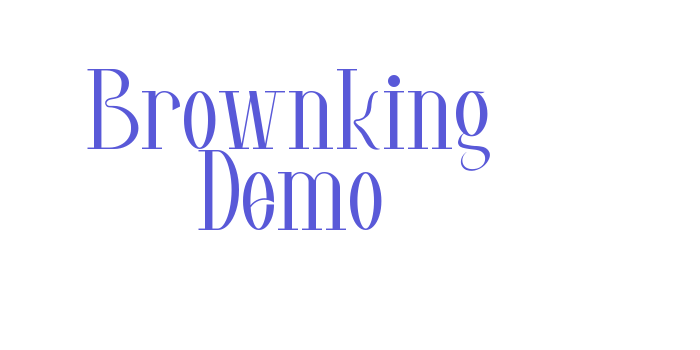 Brownking Demo Font Download