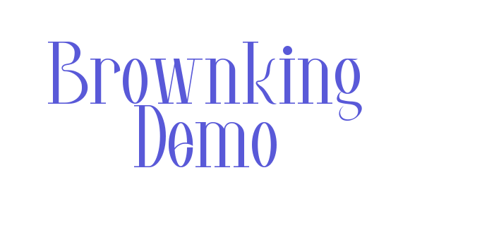 Brownking Demo Font