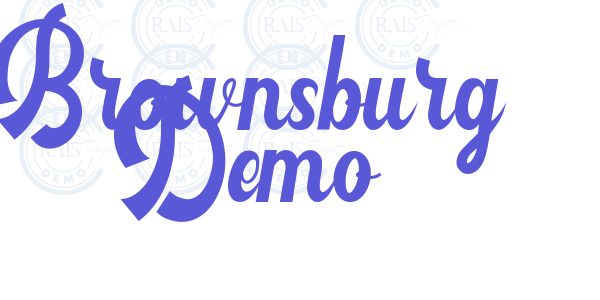 Brownsburg Demo font free