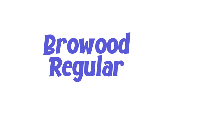 Browood Regular Font