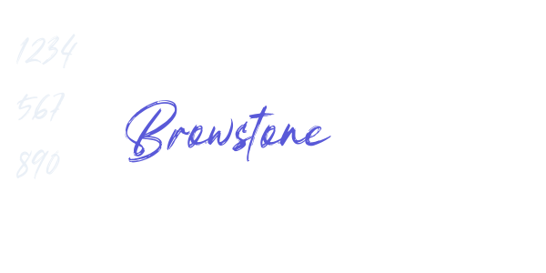 Browstone font