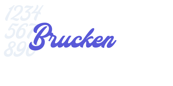 Brucken font