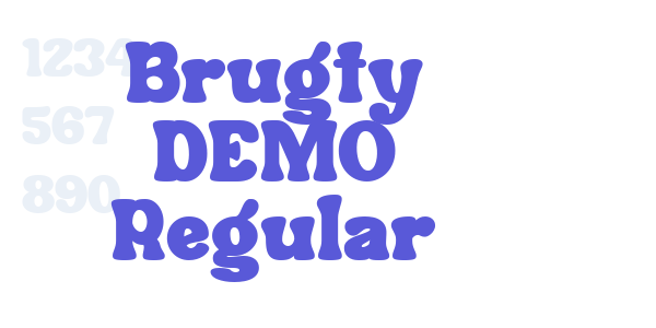 Brugty DEMO Regular font