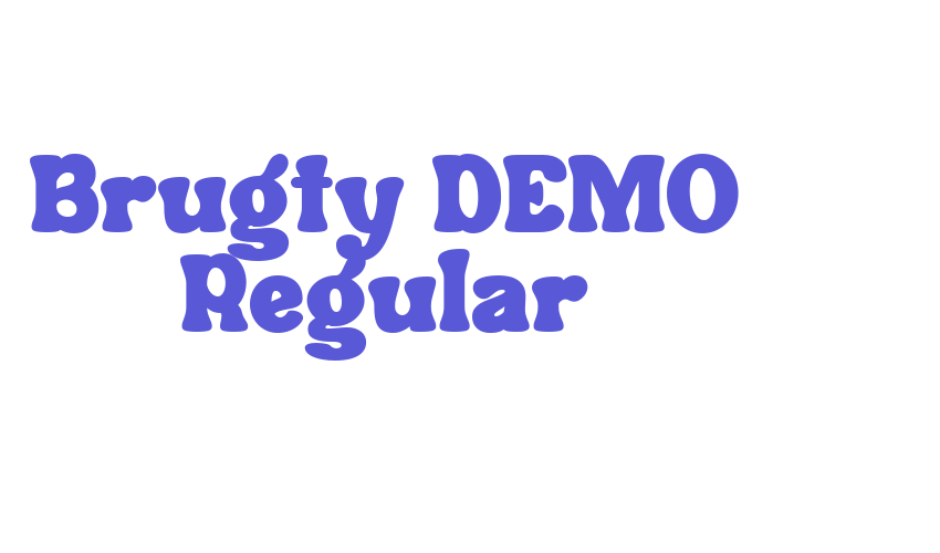 Brugty DEMO Regular Font Download