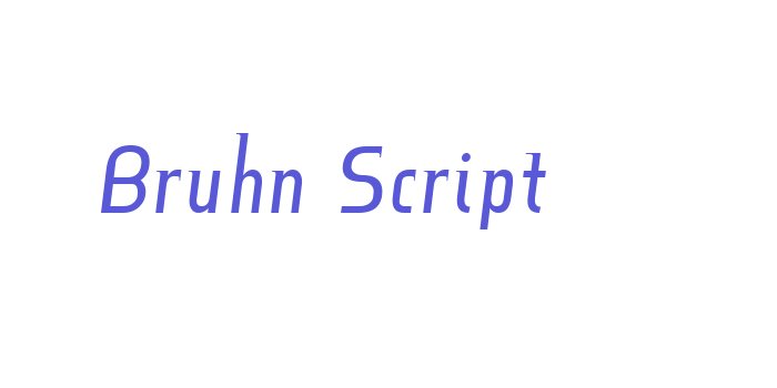 Bruhn Script Font