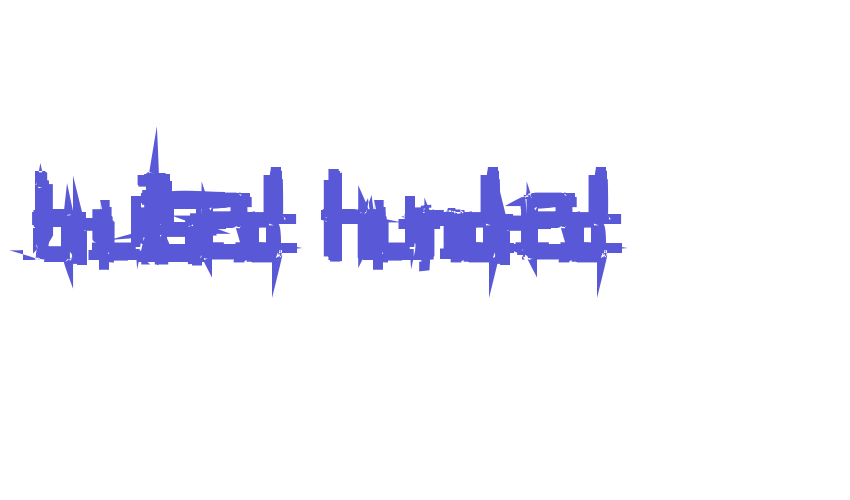 Bruised Hundred Font