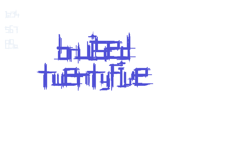 Bruised TwentyFive-font-download