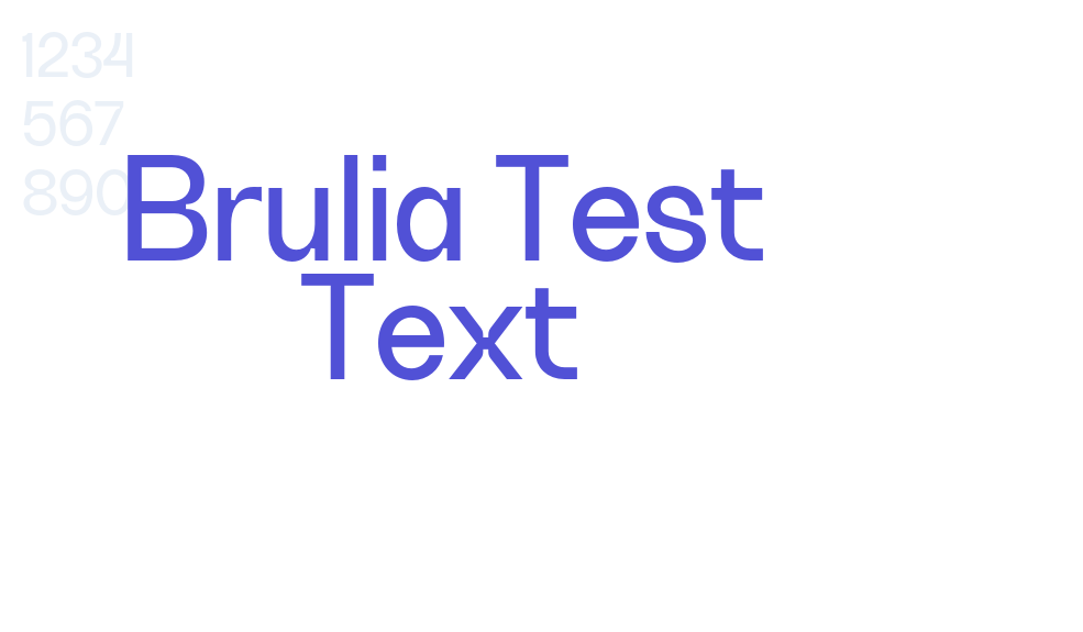 Brulia Test Text-font-download