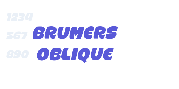 Brumers Oblique font