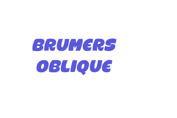 Brumers Oblique Font