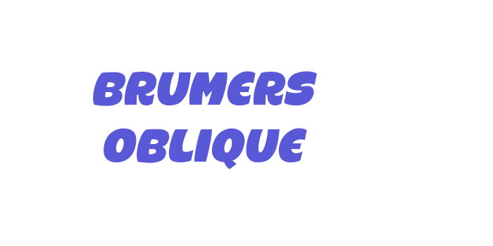 Brumers Oblique Font Download