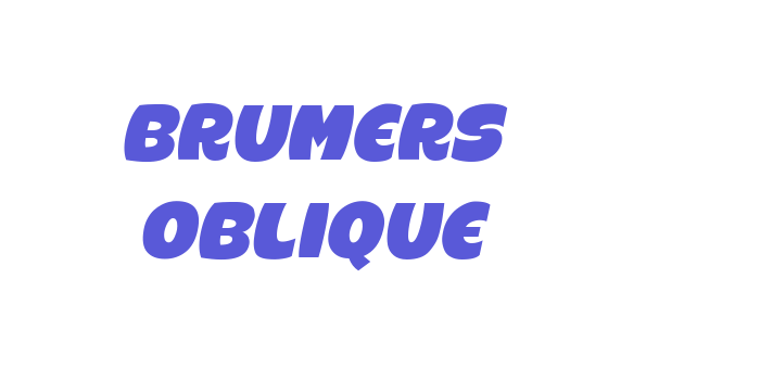 Brumers Oblique Font