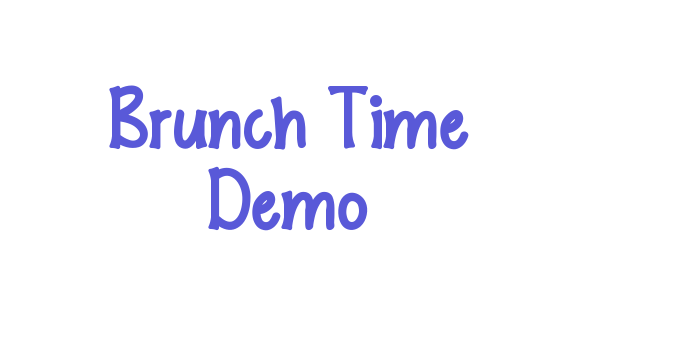 Brunch Time Demo Font Download