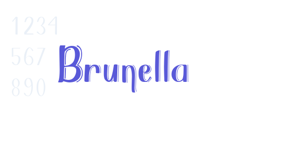 Brunella font free