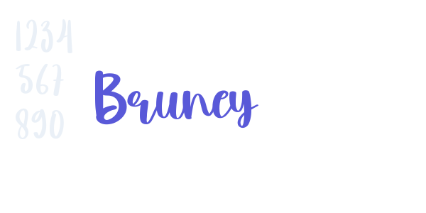 Bruney font free