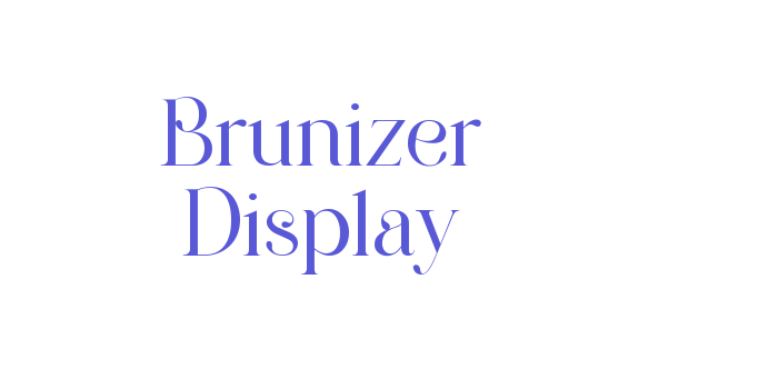 Brunizer Display Font Download