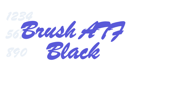 Brush ATF Black font free