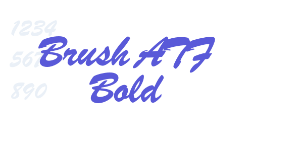 Brush ATF Bold font free