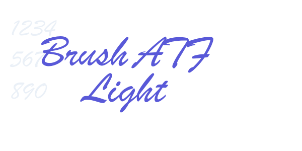 Brush ATF Light font free