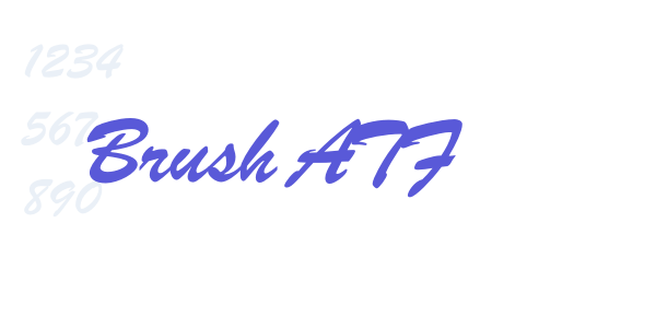 Brush ATF font free