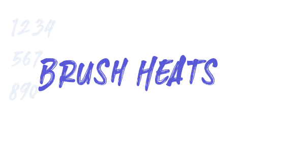 Brush Heats font free