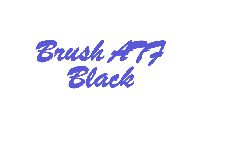 Brush ATF Black Font Download